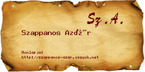 Szappanos Azár névjegykártya